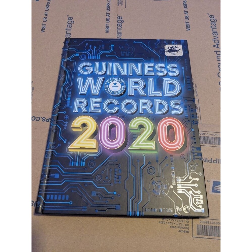 Guinness World Records 2020 Hardcover Book Neon Graphic OS